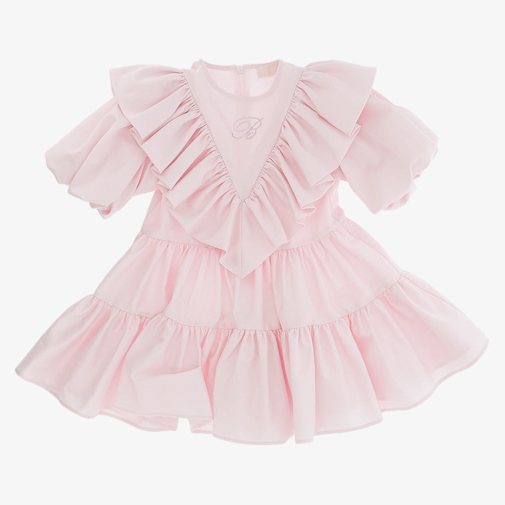 Ruffle Dress - Peony