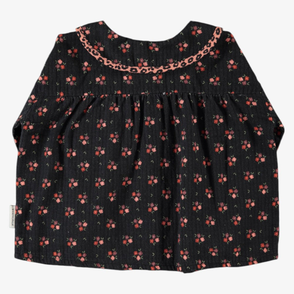 Peter Pan Flower Shirt - Black