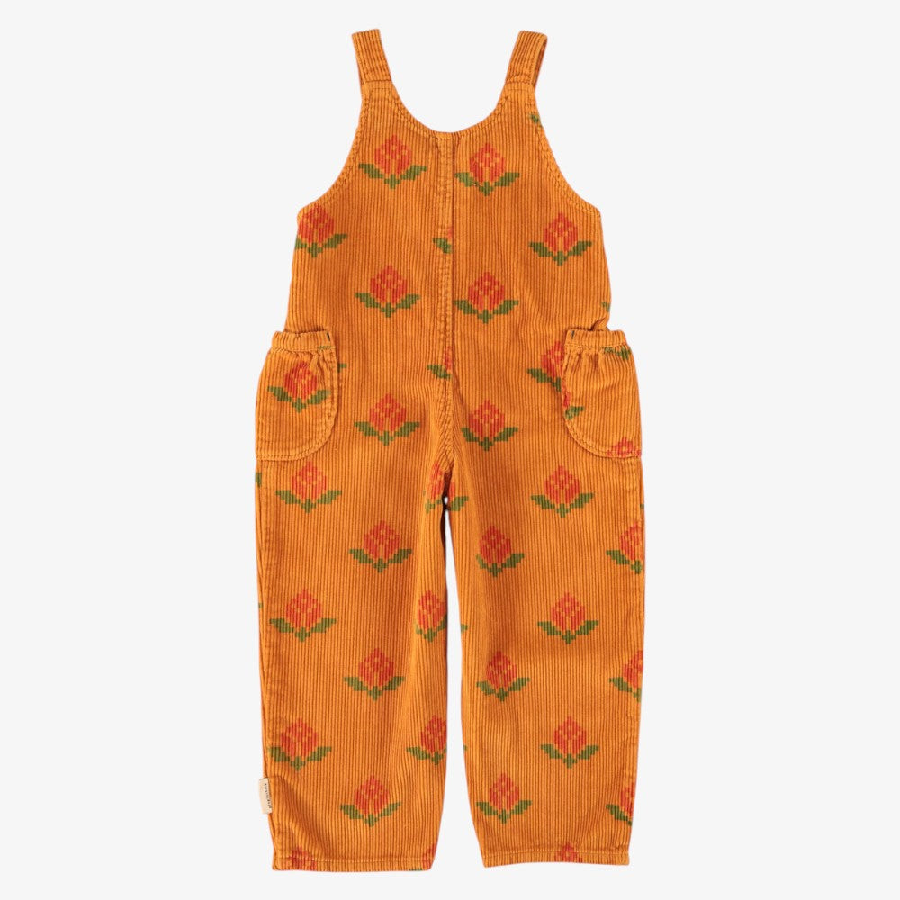 Big Flower Romper - Camel