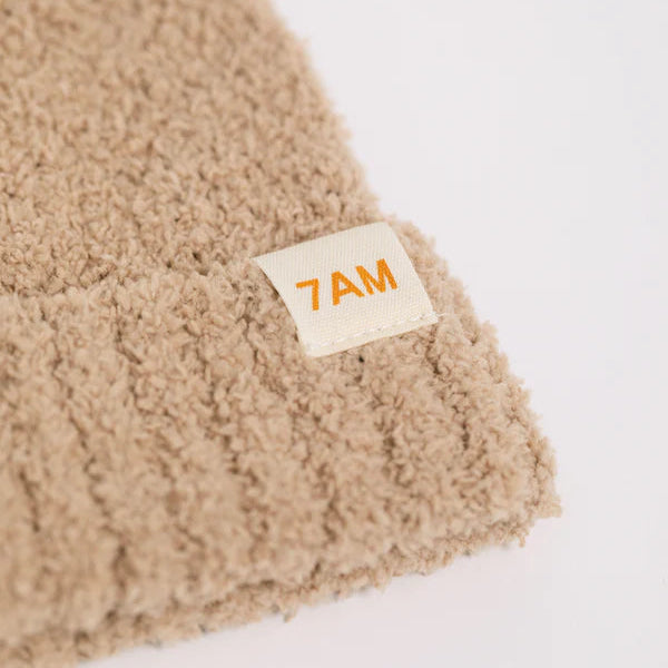 Fuzzy Beanie - Pecan