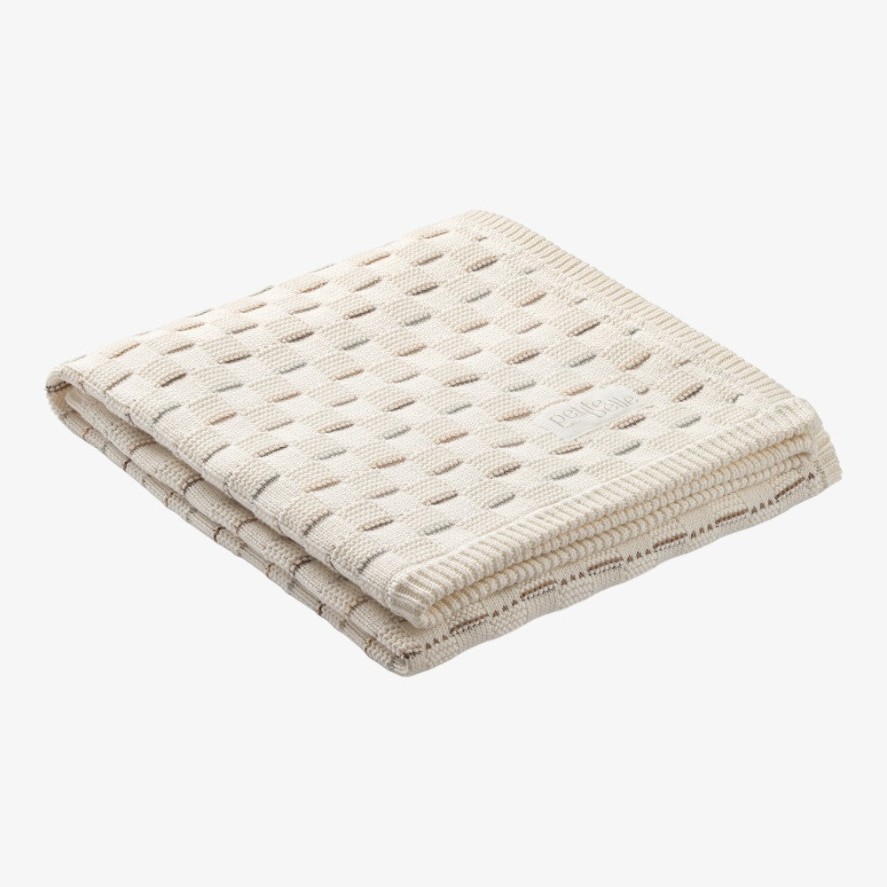 Weave Knit Blanket - Sand