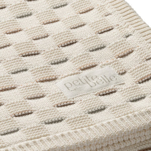 Weave Knit Blanket - Sand