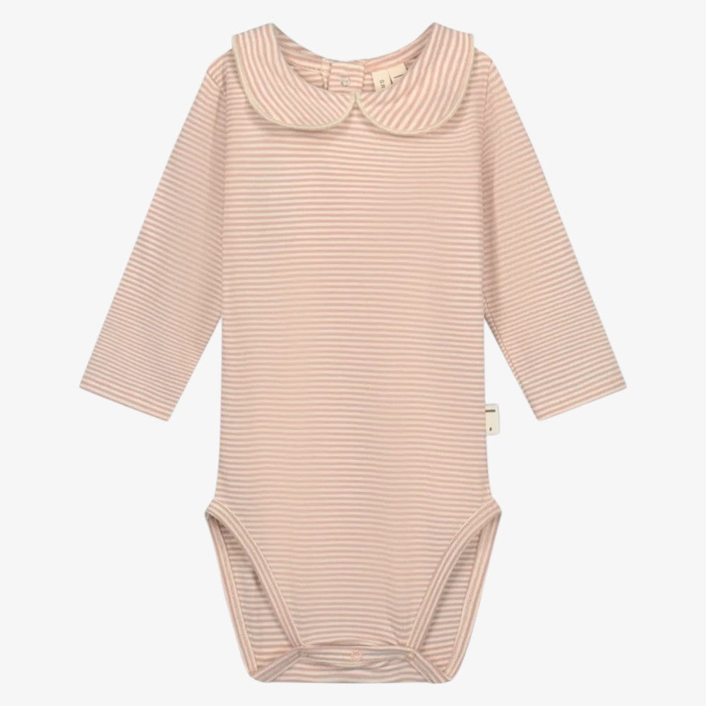 Collar Onesie And Leggings - Pink & Cream