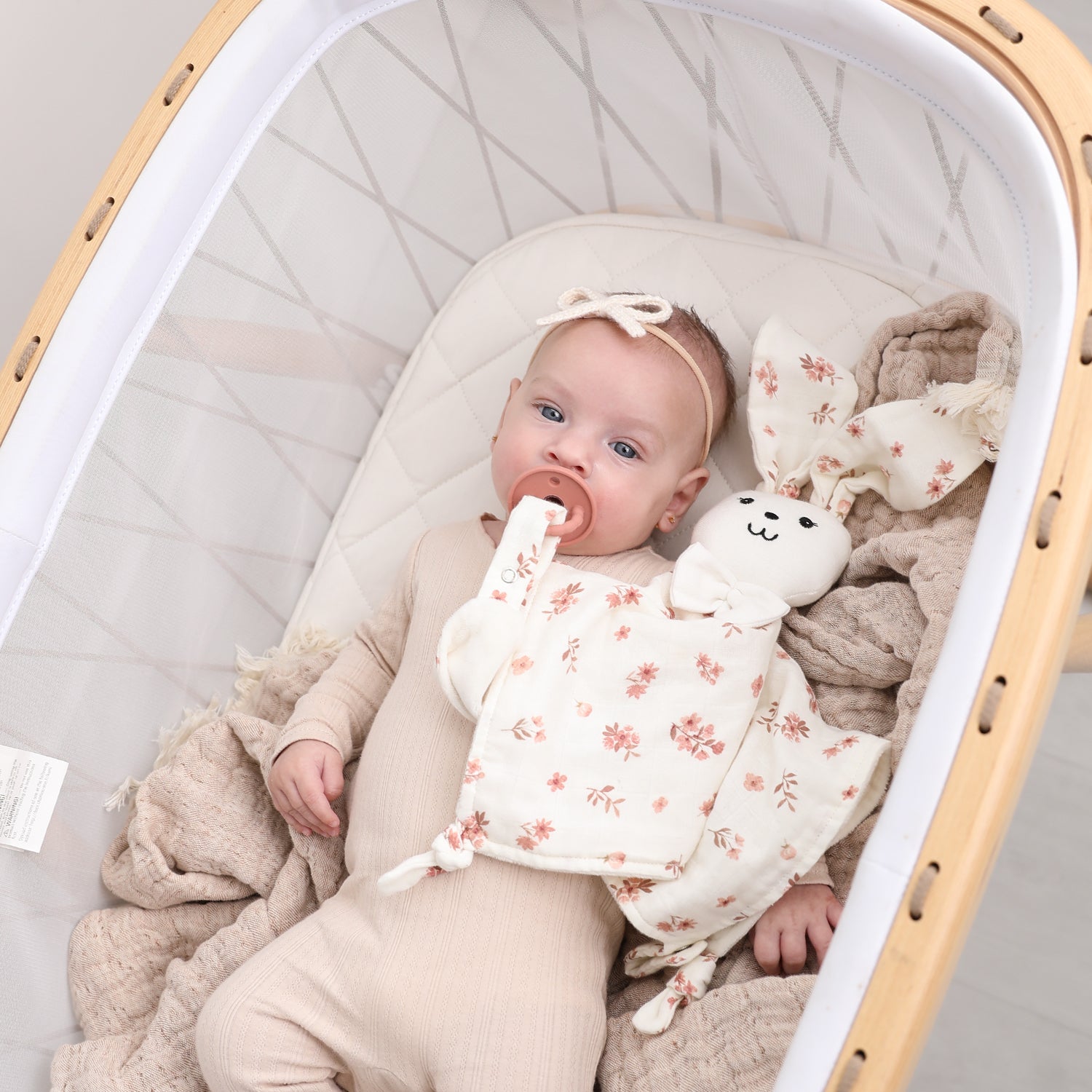 Bunny Snuggle - Pink Floral