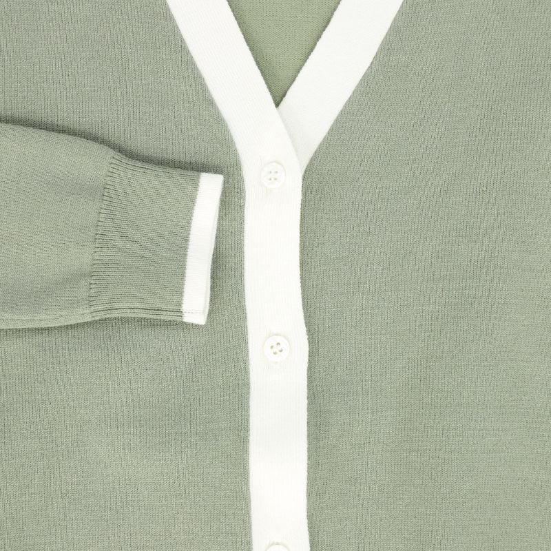 Striped Cardigan - Sage