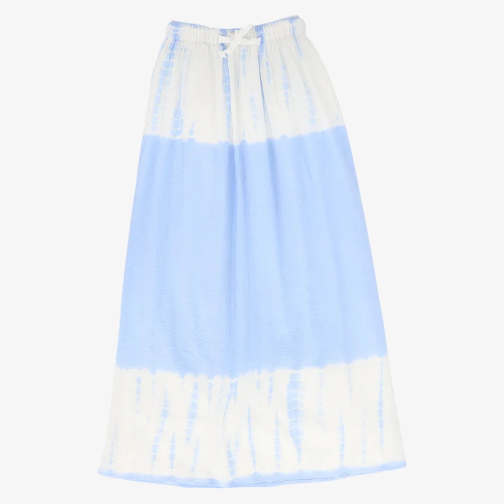 Crinkle Tie Dye Skirt - Light Blue