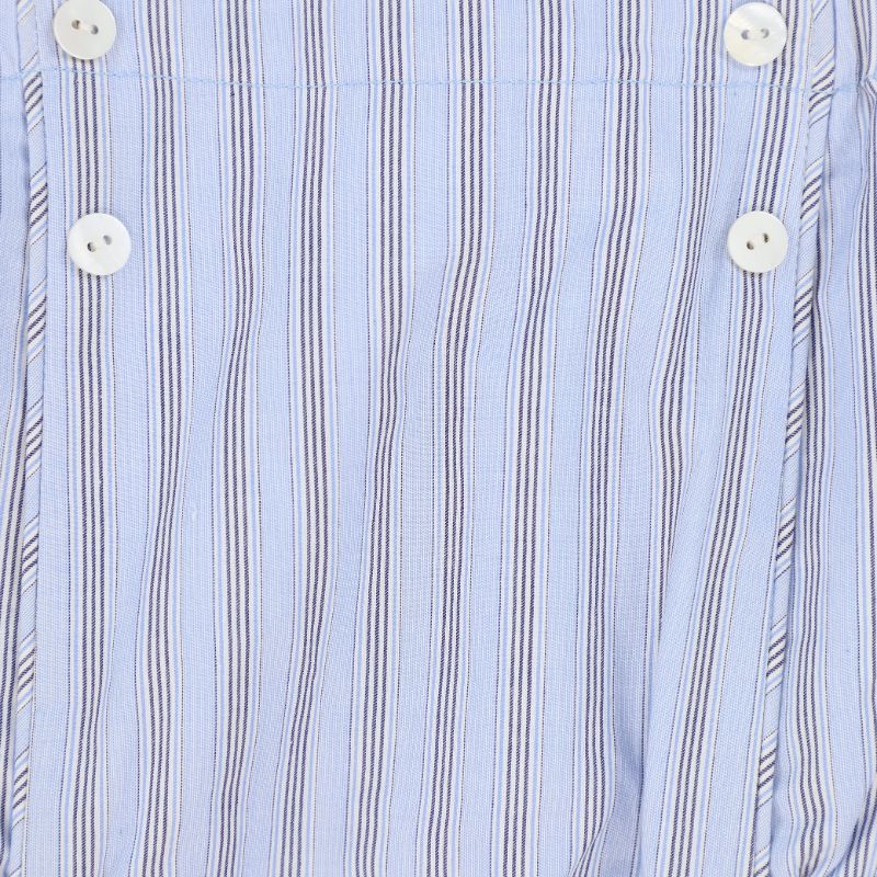 Double Stripe Button Bloomer - Blue