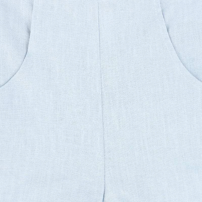 Linen Seam Shorts - Blue