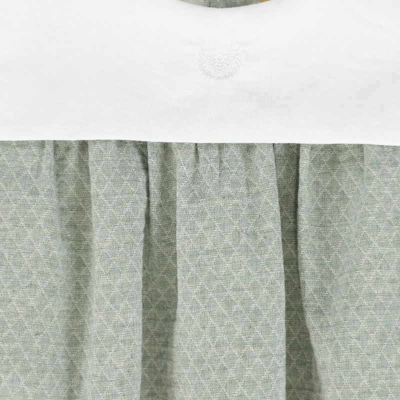 Textured Collar Romper - Green