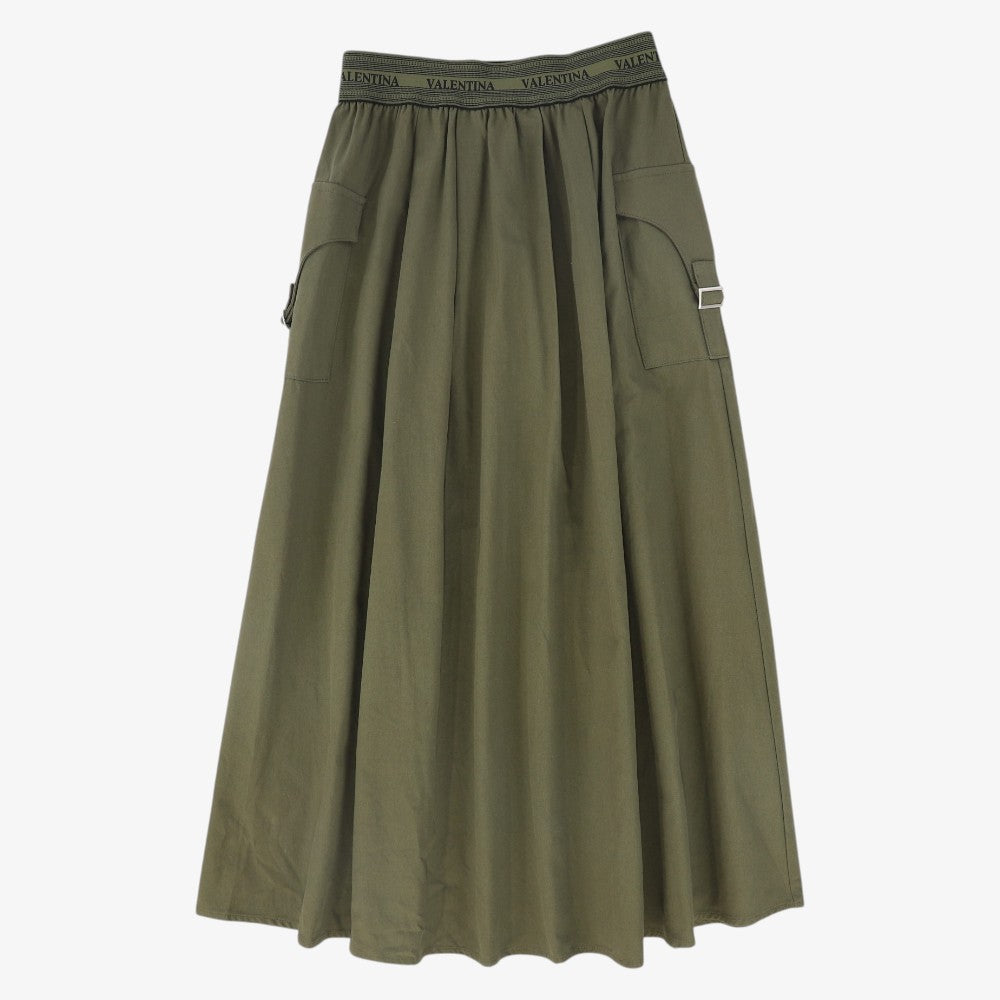 Canvas Cargo Skirt - Green