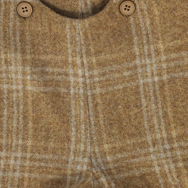 Plaid Overall - Camel