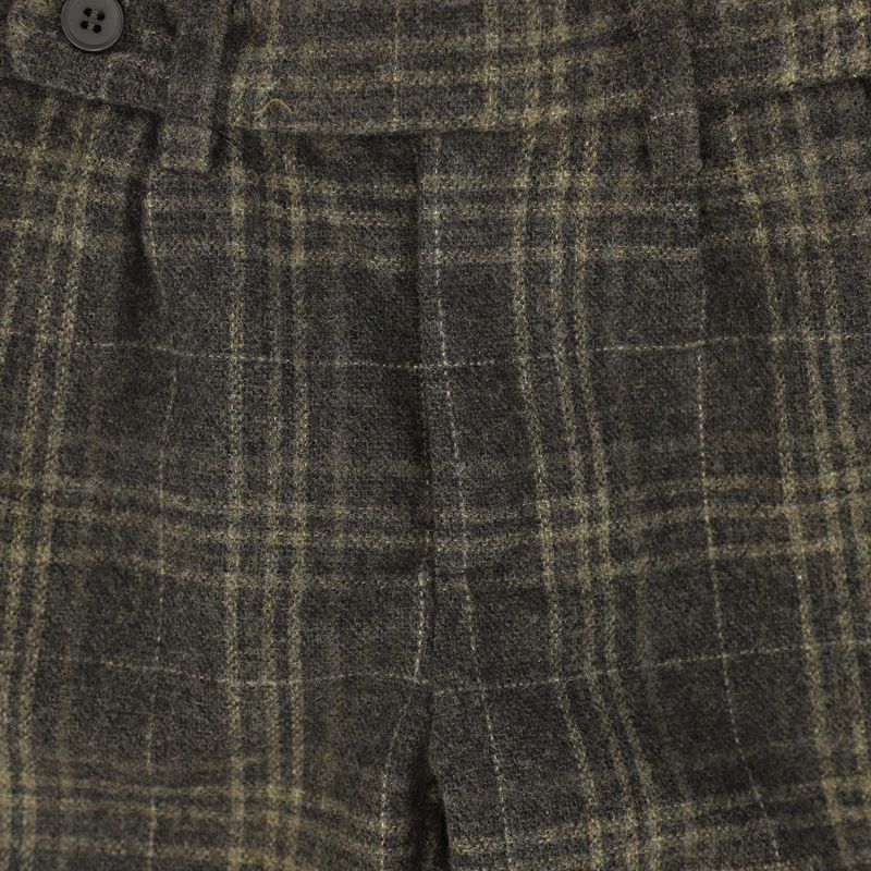 Plaid Pants - Olive