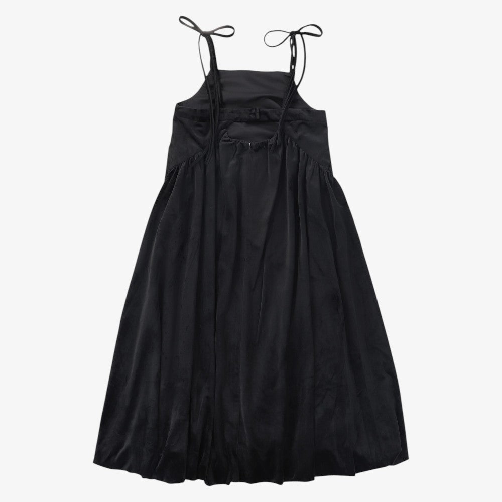 Velour Bubble Hem Jumper - Black