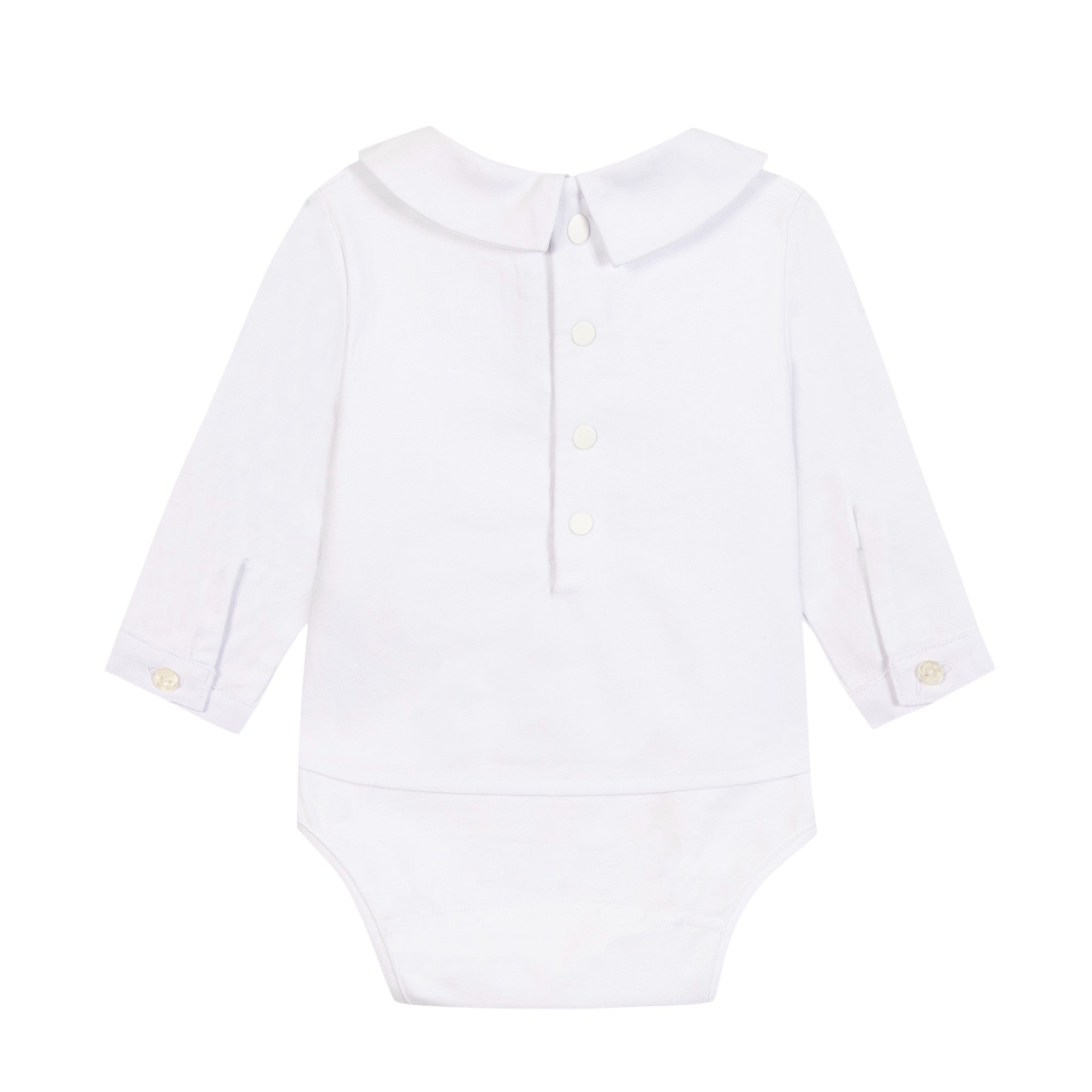 Pleated Bodysuit - White