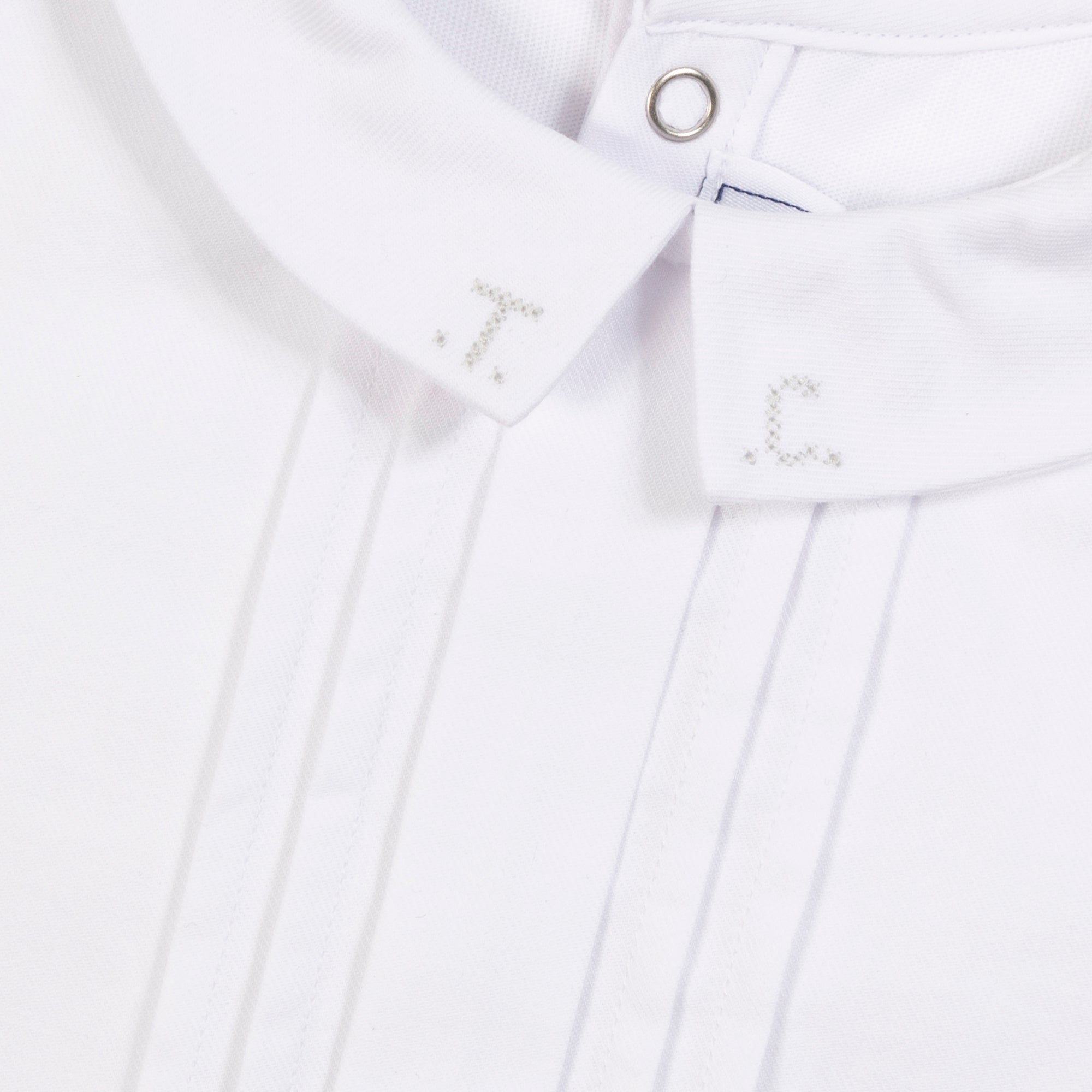 Pleated Bodysuit - White