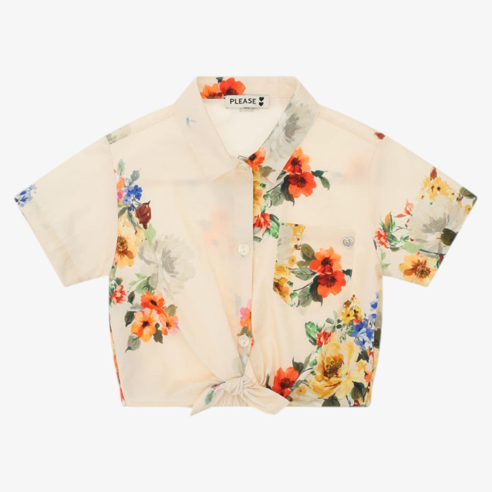 Floral Shirt - Beige