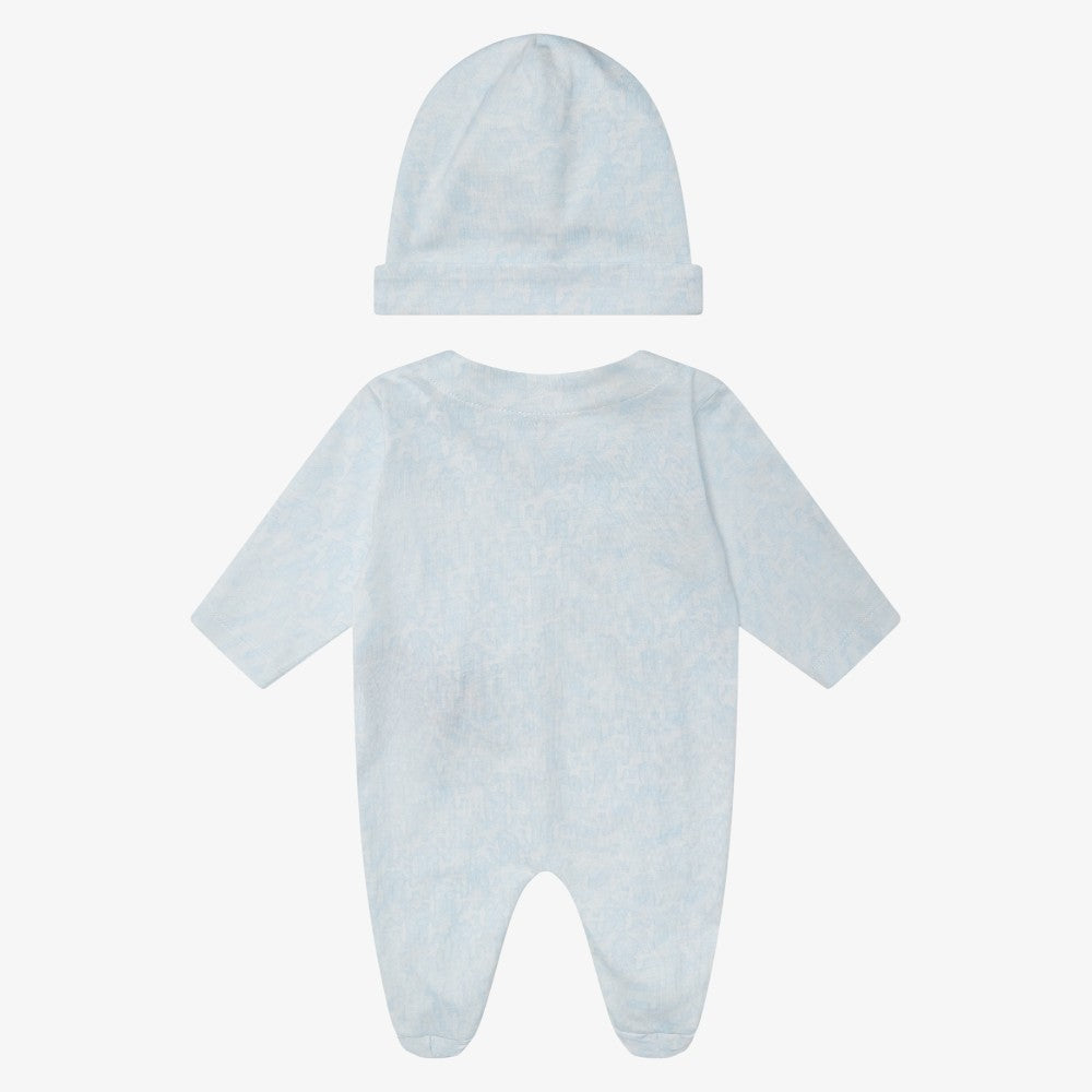 Logo Footie And Hat - Sky Blue