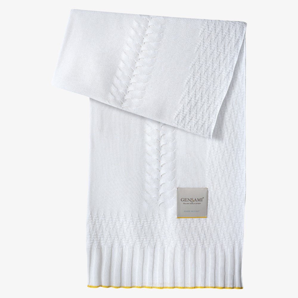 Openwork Stitch Blanket - Off White