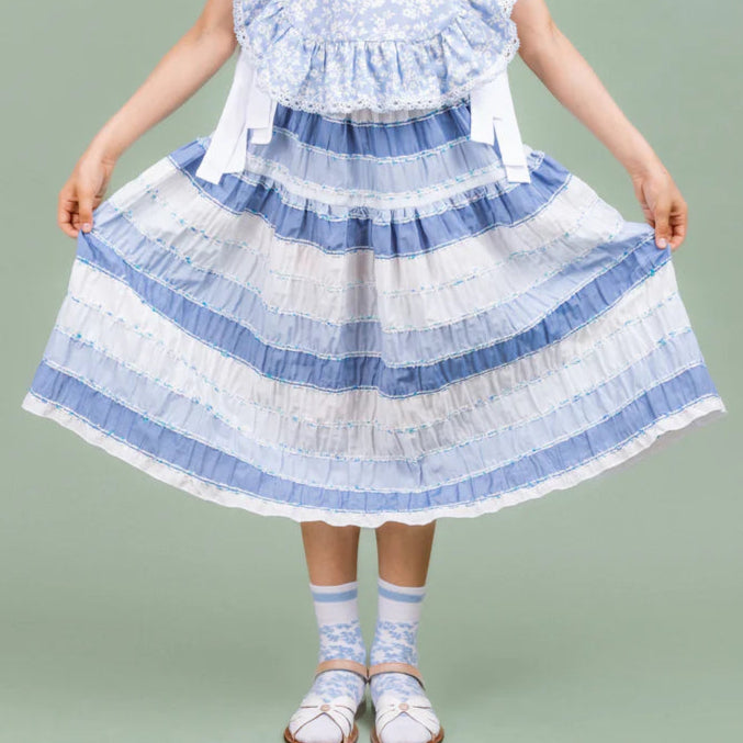 Skyline Top And Skirt - Blue