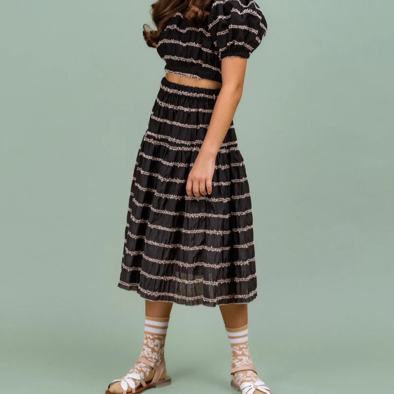 Skyline Top And Skirt - Black