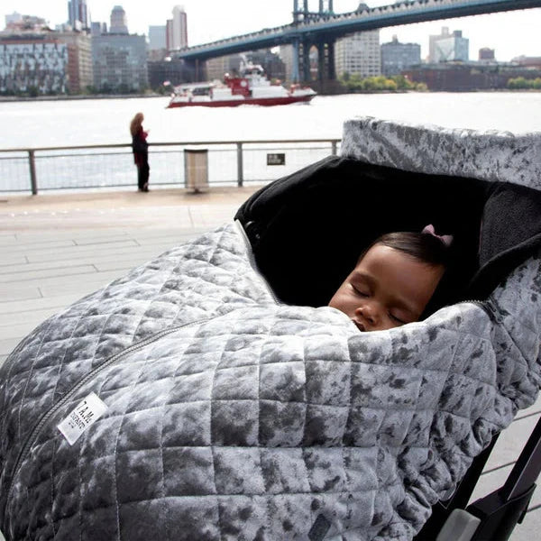 Car Seat Cacoon Quilted - Grey