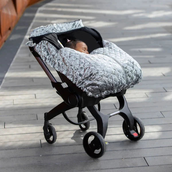 Car Seat Cacoon Quilted - Grey