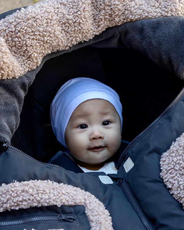 Car Seat Cocoon - Applique Oatmeal