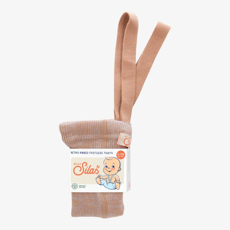 Footless Tights - Silvery Brown