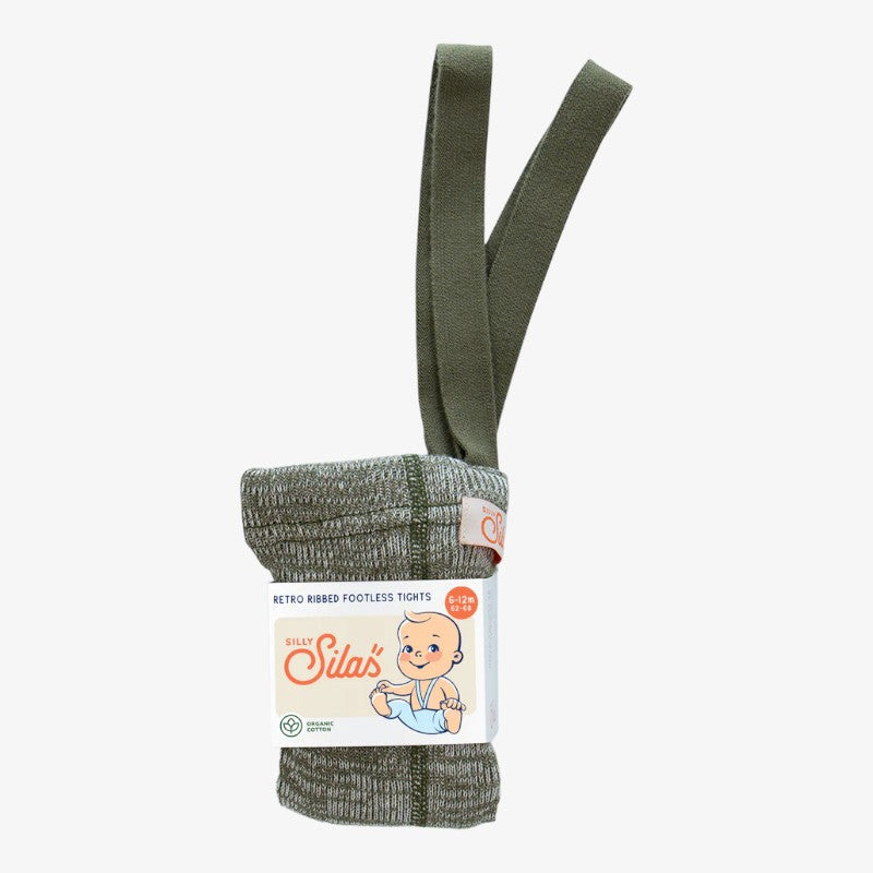 Footless Tights - Creamy Olive