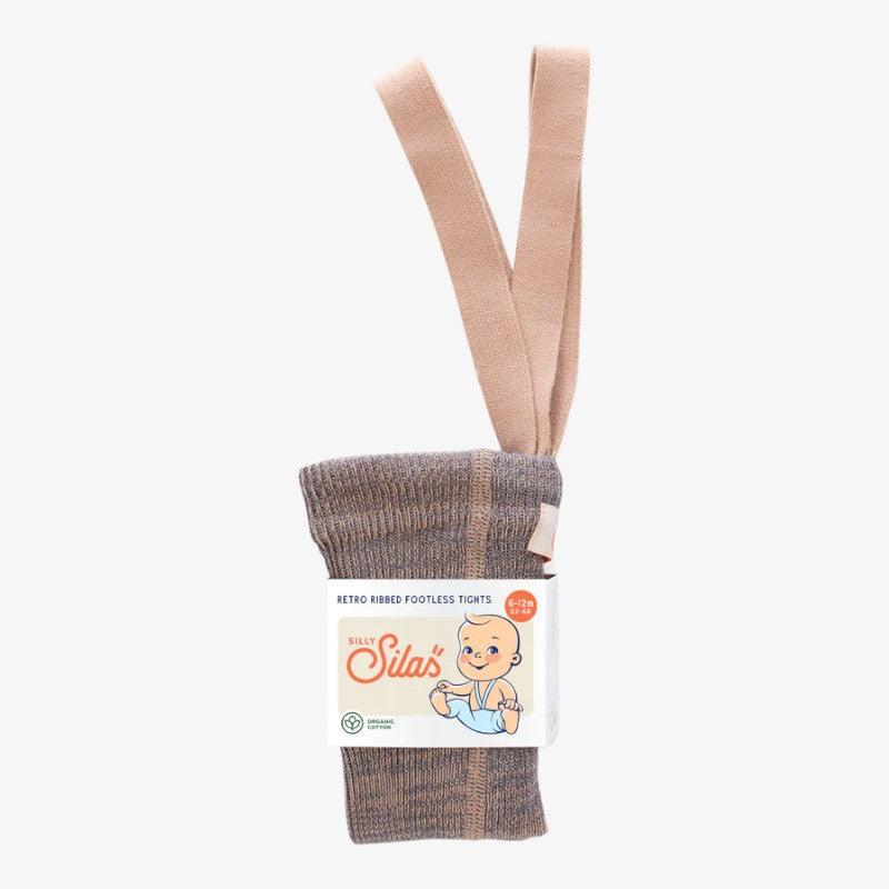 Footless Tights - Charcoaly Brown