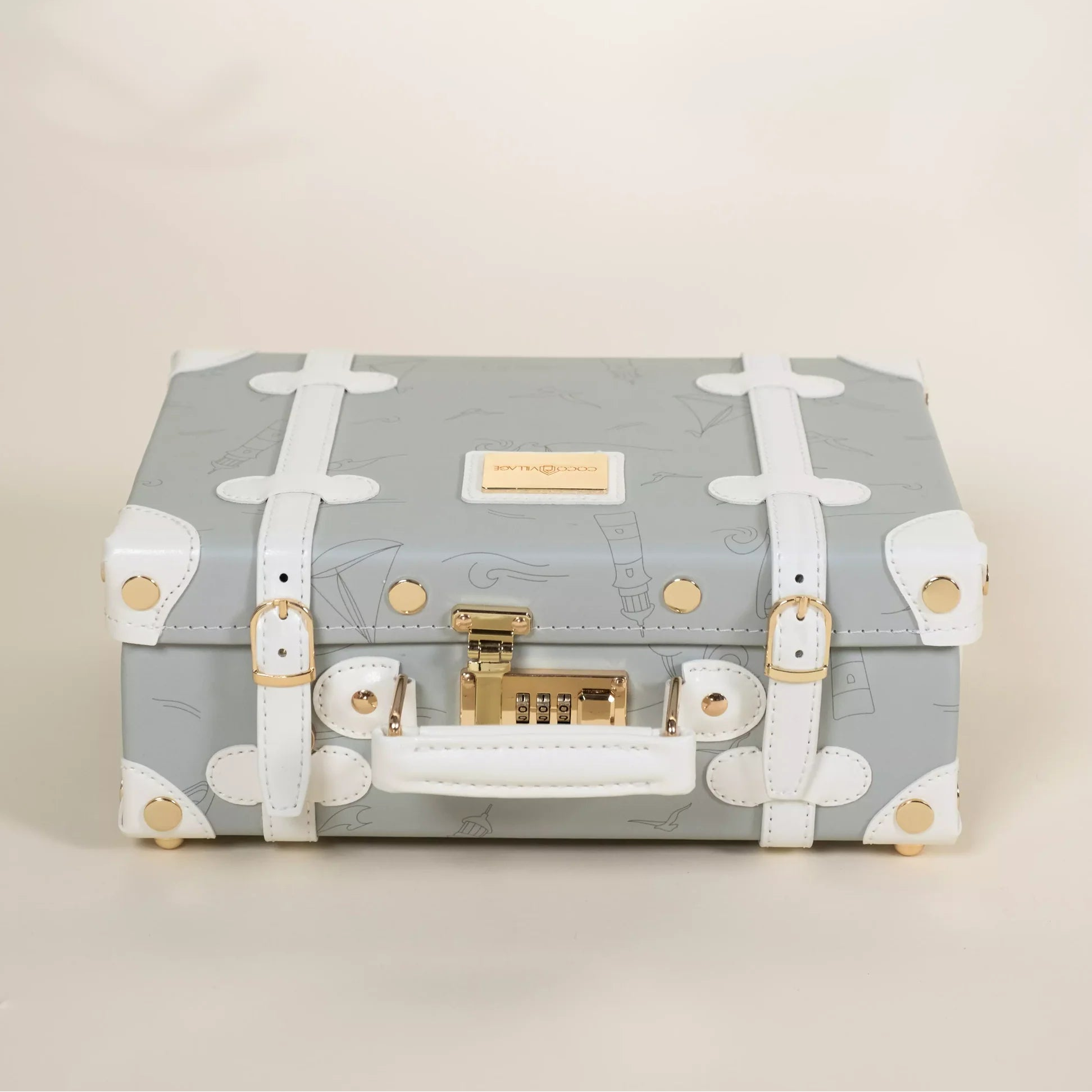 Leather Play Suitcase - Ocean