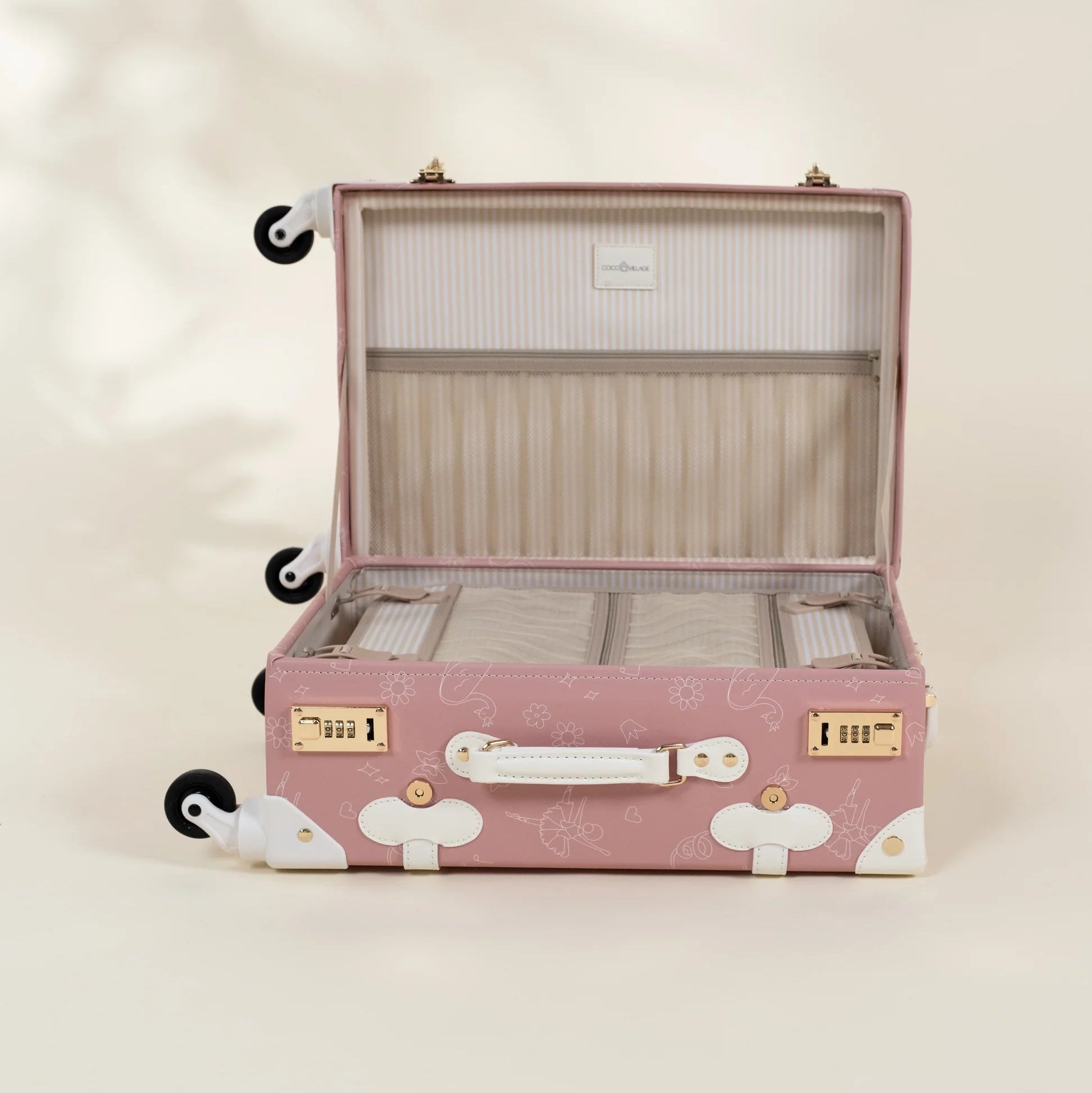Leather Carry on Suitcase - Ballerina