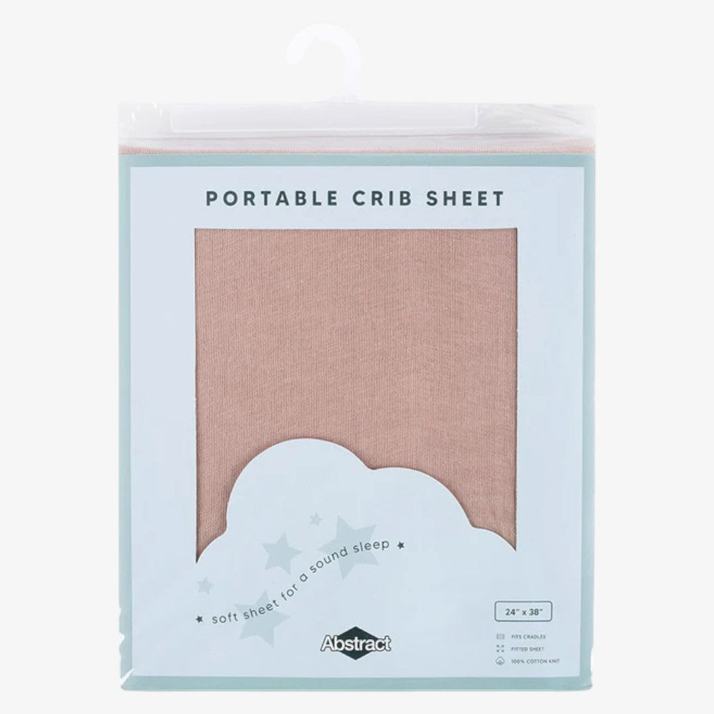 Portable Crib Sheet - Mauve