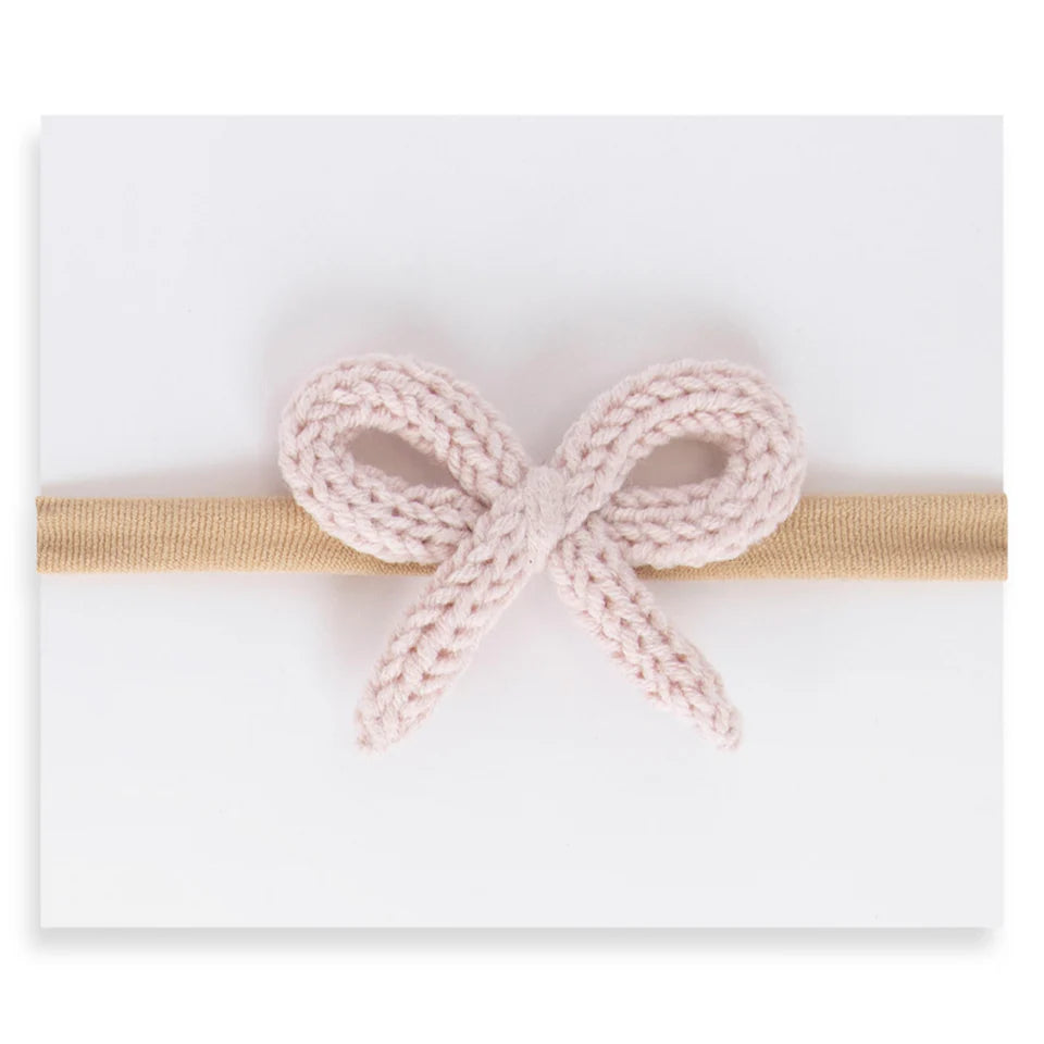 Mini Crochet Headband - Pale Blush