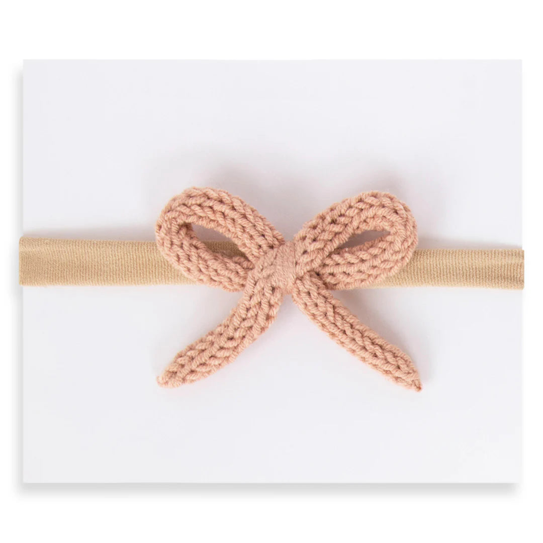 Mini Crochet Headband - Rosebud