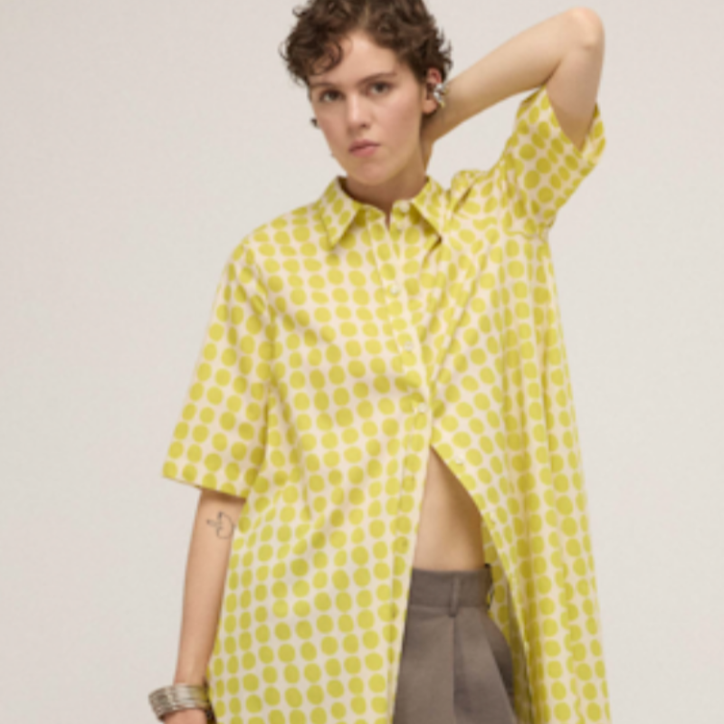 Shirt Dress - Yellow