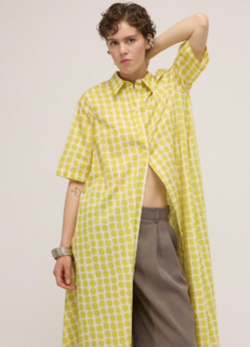 Shirt Dress - Yellow