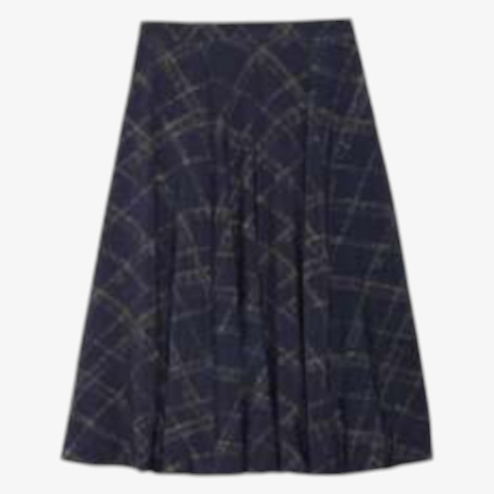 Plaid Skirt - Latte