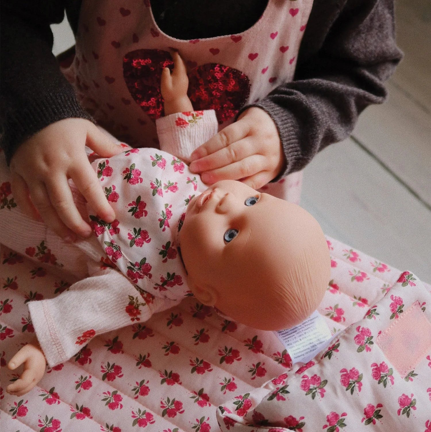 Doll Bedding - Rosie Rose