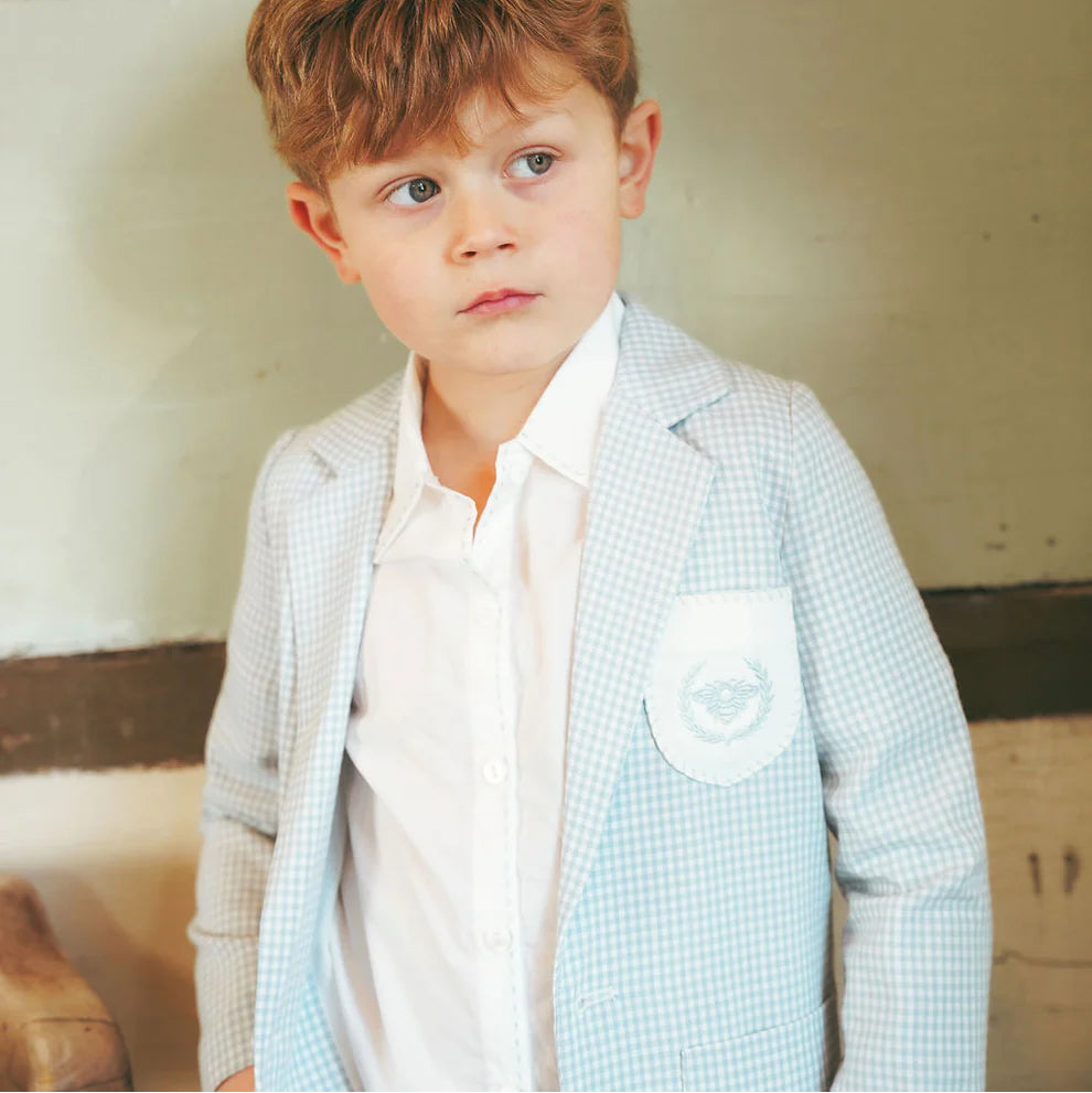 Emblem Pocket Blazer - Blue