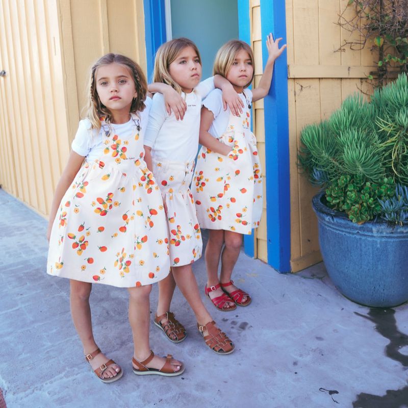 Pinafore Dress - Strawberry