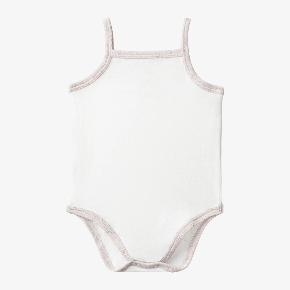 Colored Undershirts - White&taupe