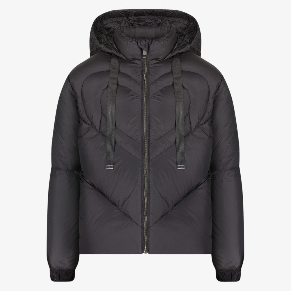 Heart Quilt Coat - Black