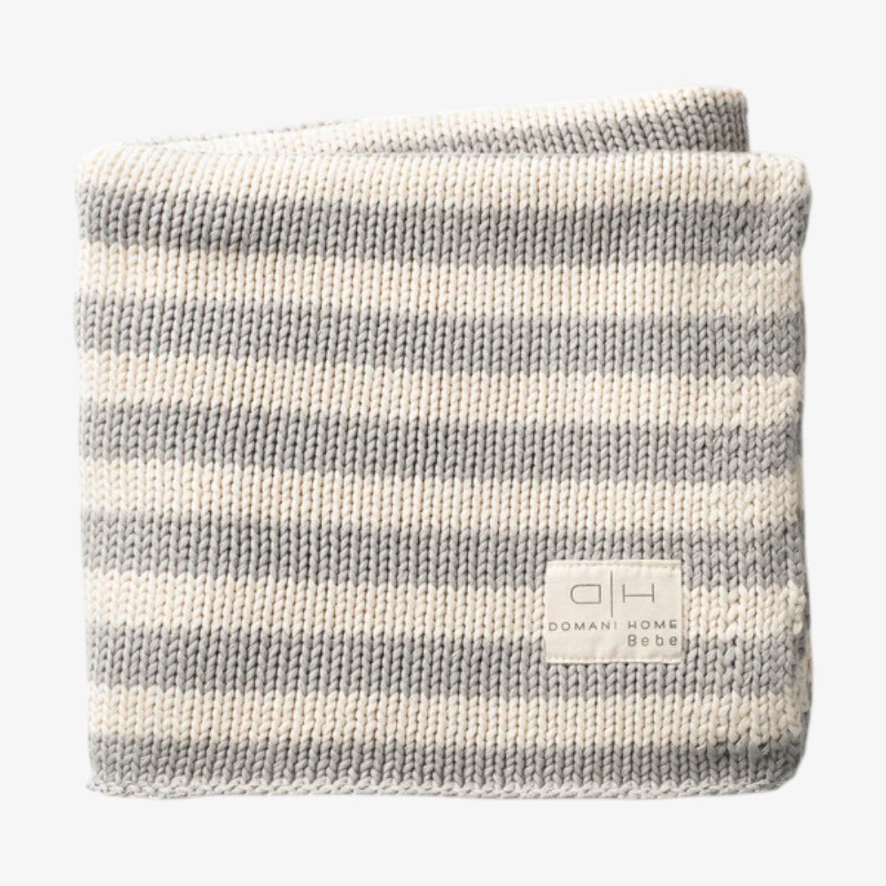 Iconic Stripe Blanket - Cool Grey
