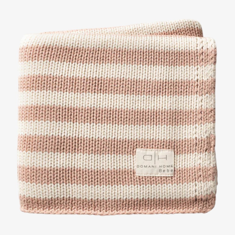 Iconic Stripe Blanket - Blush
