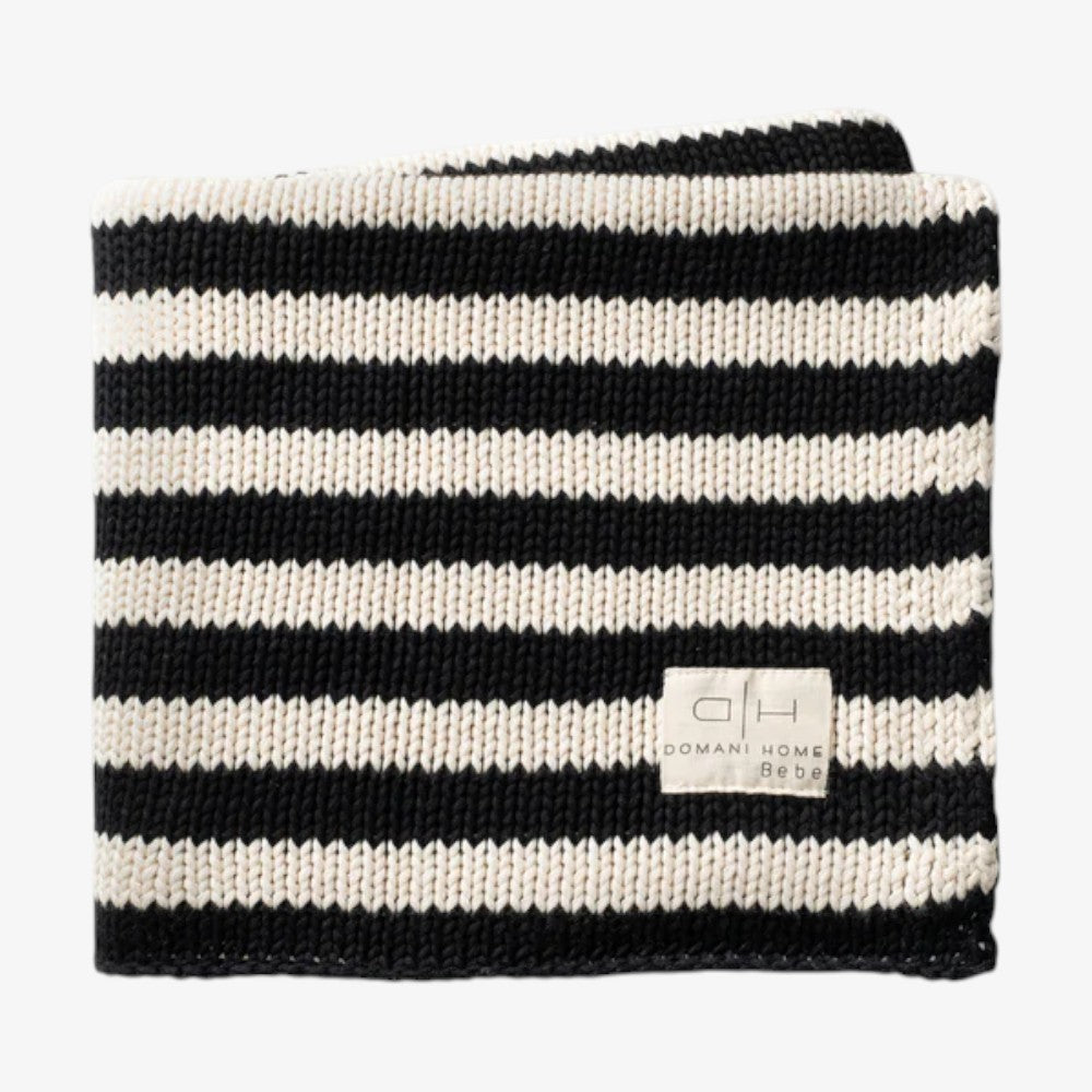 Iconic Stripe Blanket - Black