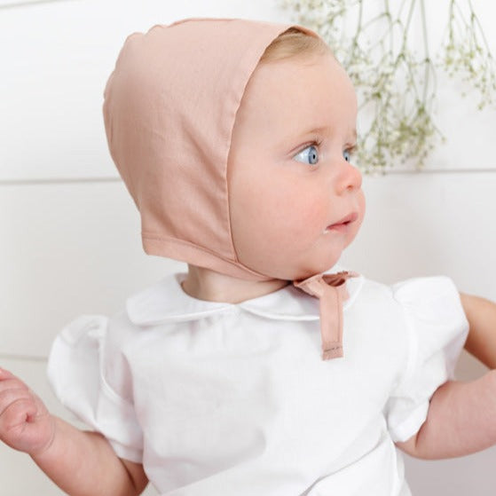 Cotton Bonnet - Dusty Pink