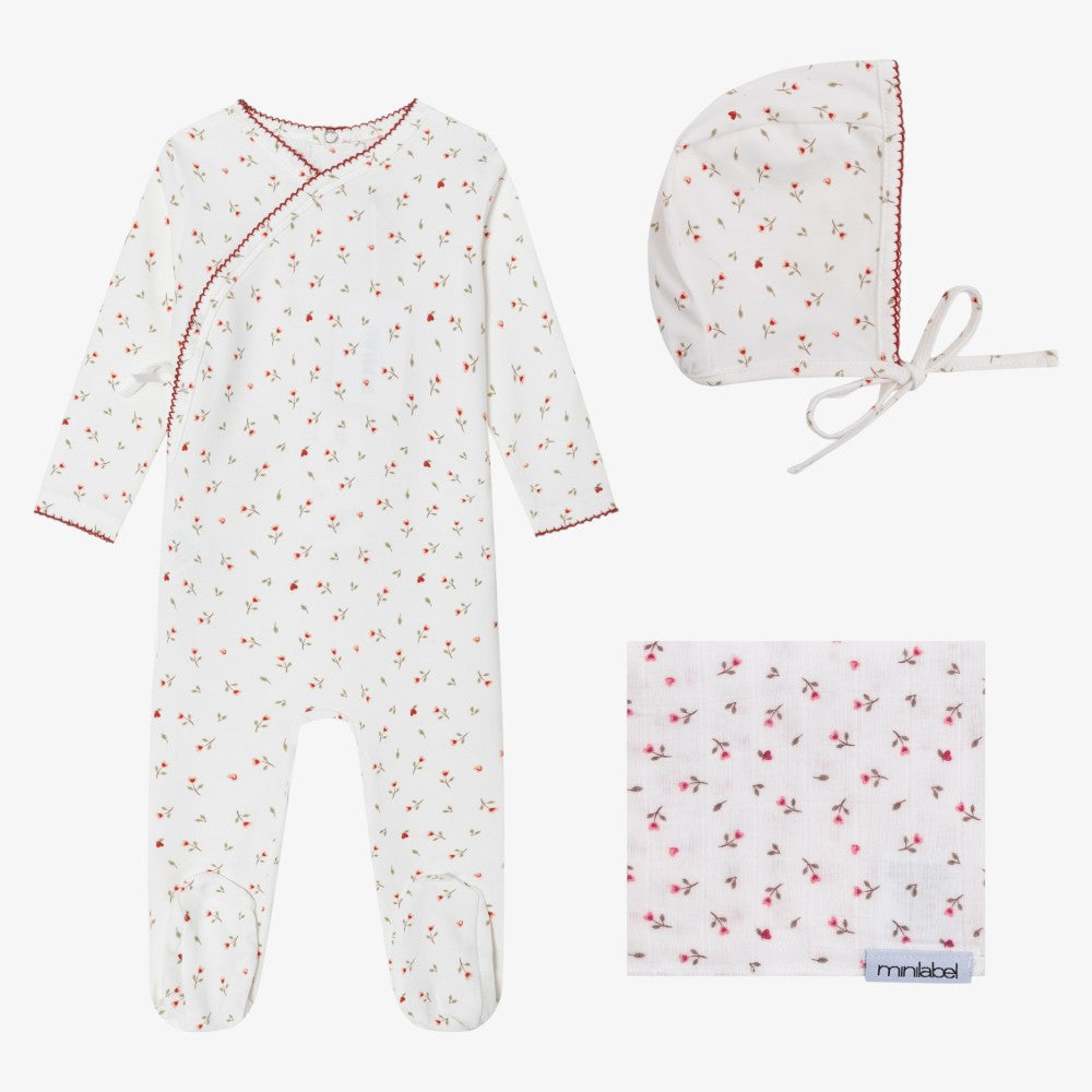 Heart Printed Take Me Home Set - Cream