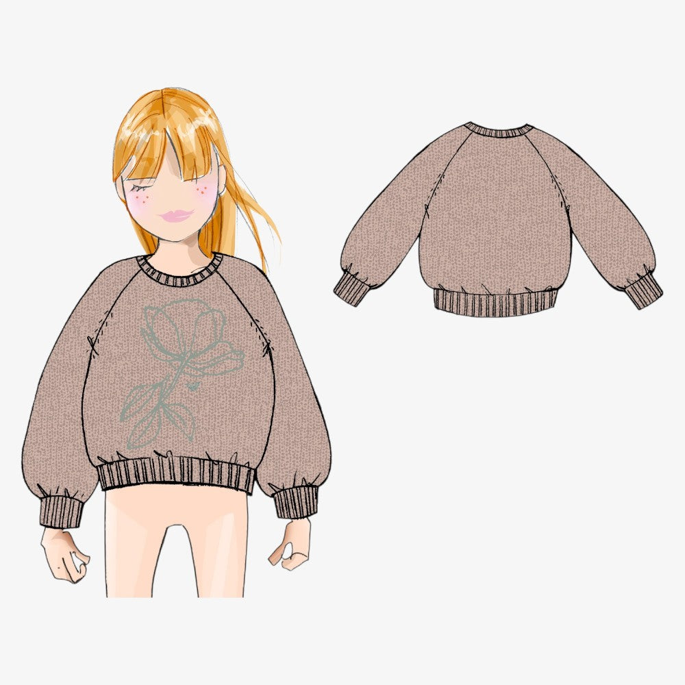 Flower Sweater - Rose