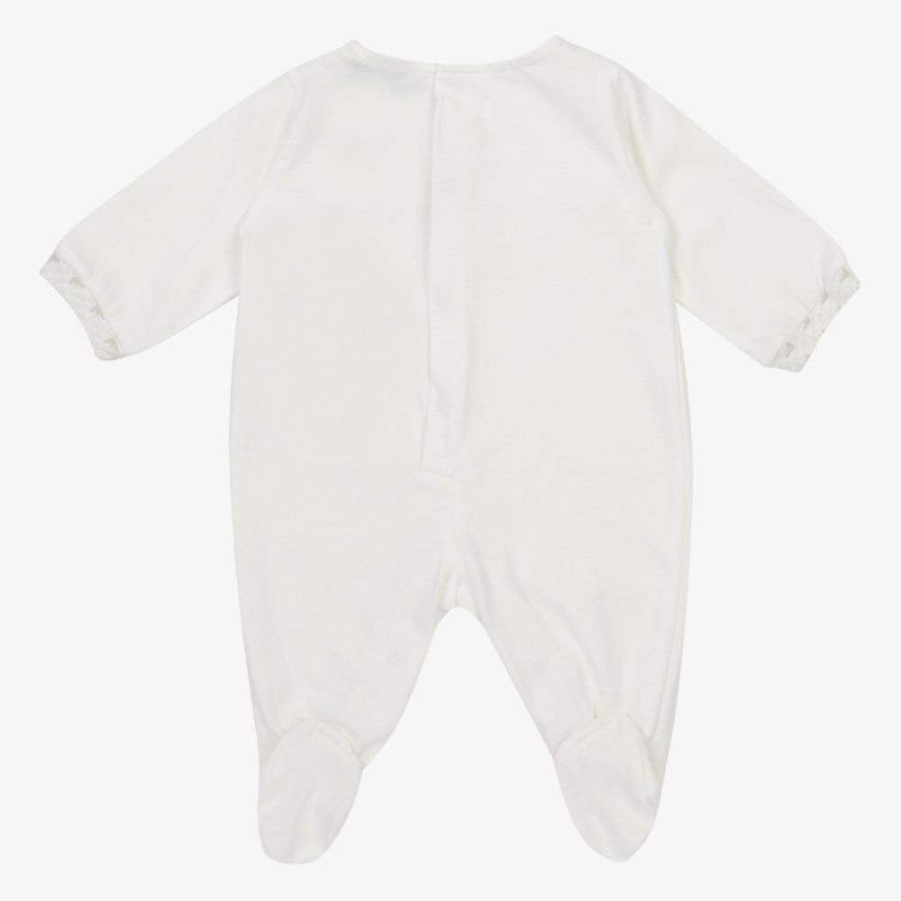 Logo Footie And Hat - Beige